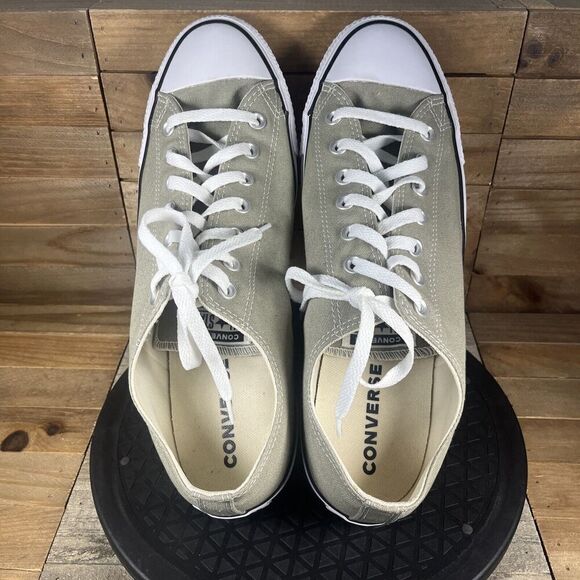 Converse Mens Sz 13 CTAS OX Athletic Olive Green Canvas Low Top Sneakers - Picture 5 of 10